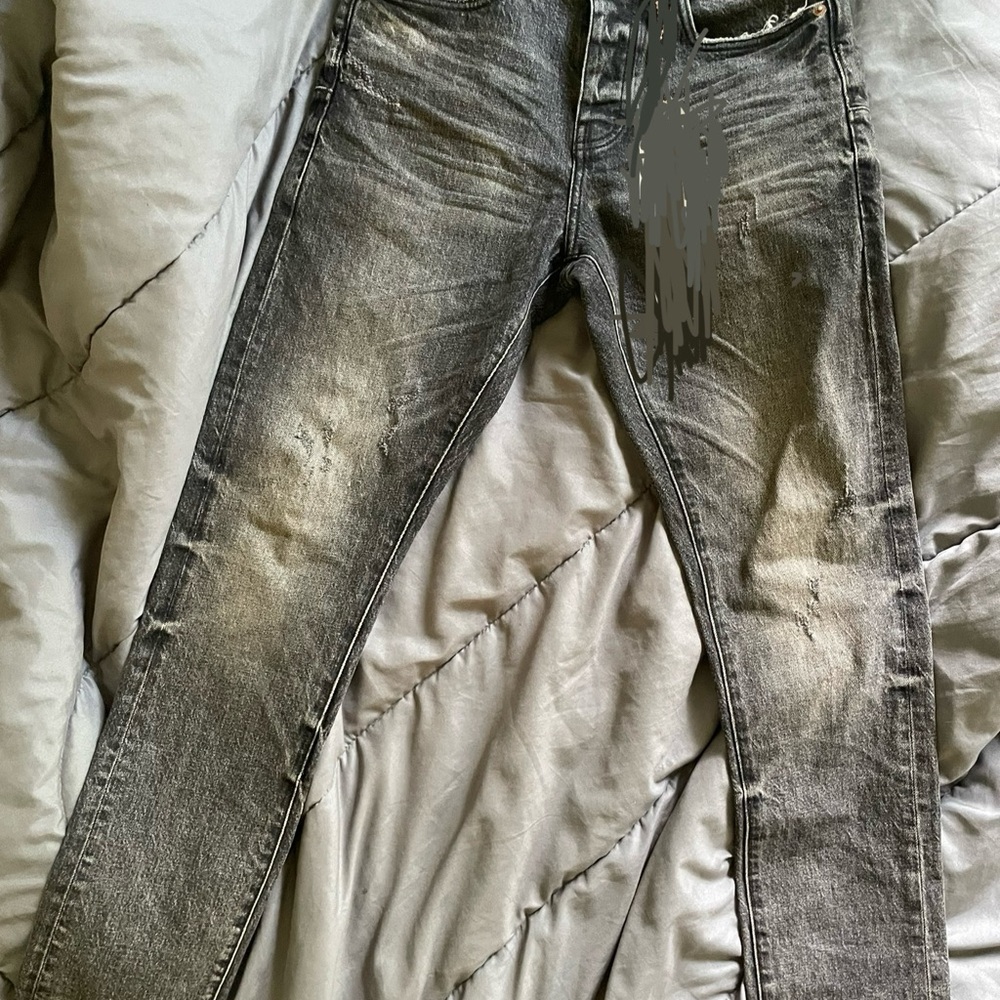 Purple brand jeans waist Size 28 grey/black
